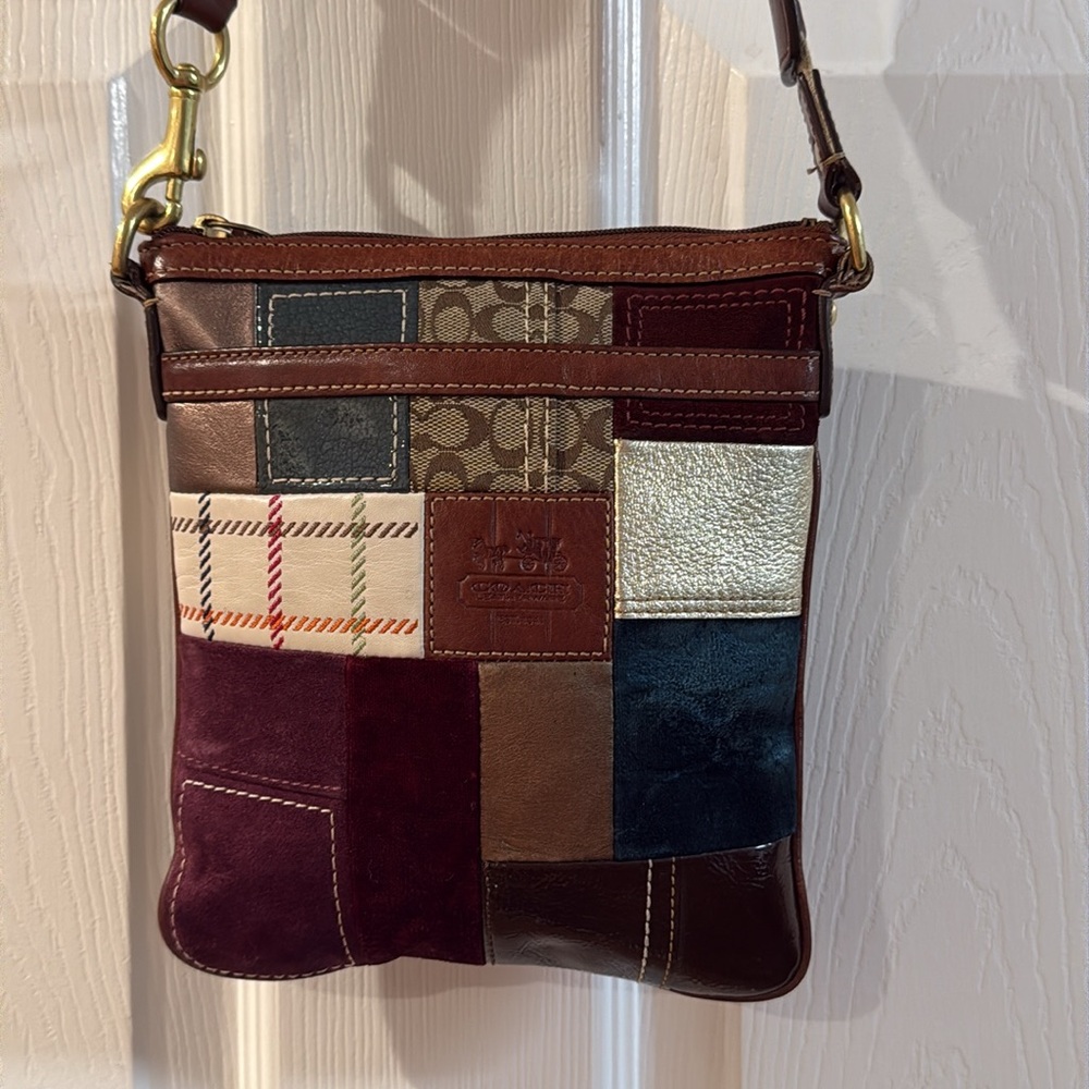 Coach “2007” Y2K Holiday Patchwork Crossbody/Swing Bag (#40929)(EUC) - Picture 16 of 17